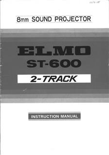 Elmo ST 600 manual. Camera Instructions.